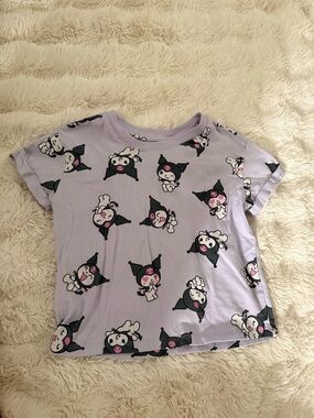 Kuromi Sanrio Girls T-Shirt S 7/8